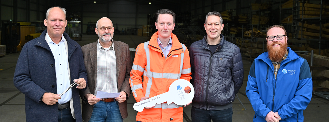 Legacy hal geopend: één centrale locatie voor Railstock en legacymaterialen 