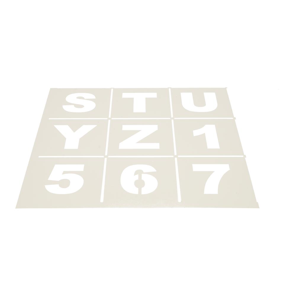 Cijfer en Lettersjabloon,57mm,relaiskast
