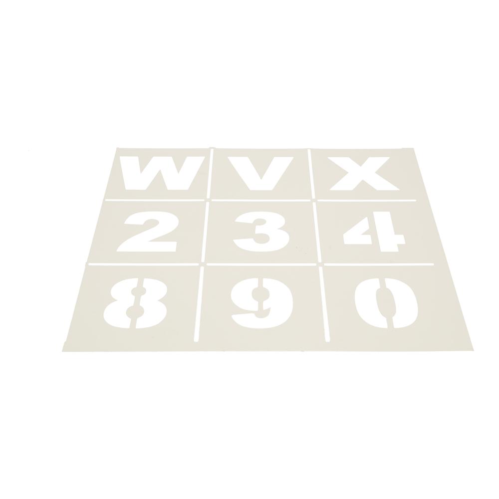 Cijfer en Lettersjabloon,57mm,relaiskast