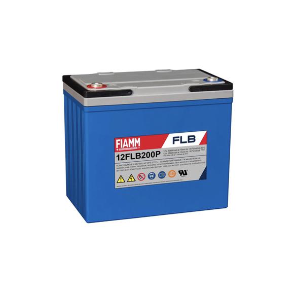 Batterij,FIAMM,12FLB200P,12V 55Ah,M6/16