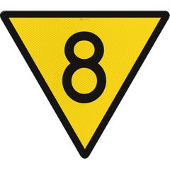 Snelheidsverm.bord,900,RS313,US20,DOR