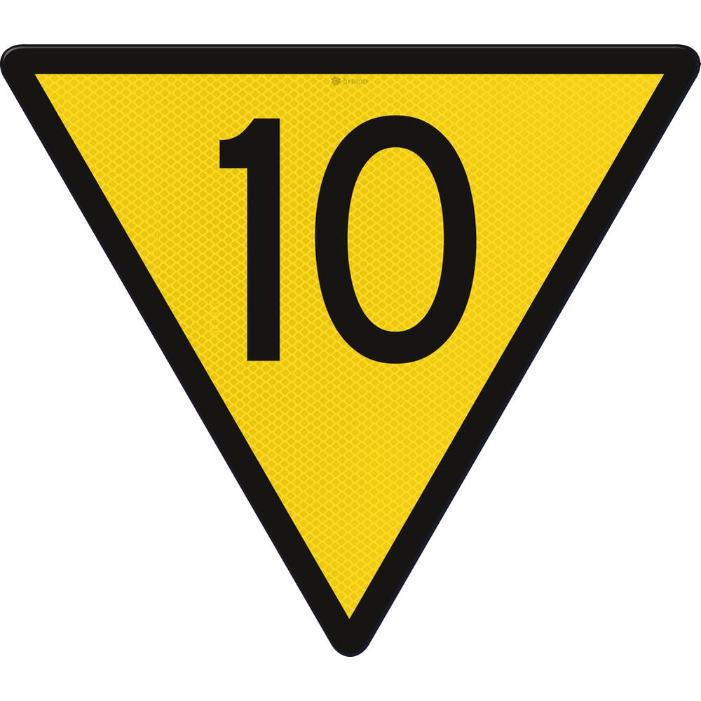 Snelheidsverm.bord 10,900,RS313,US20,DOR