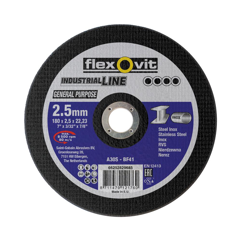 Doorslijpschijf 180x2,5x22,23 IND.LINE
