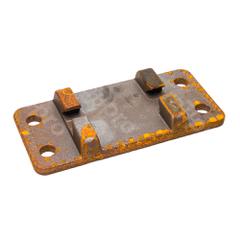Rugplaat 46E3,gegoten