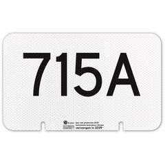 Wisselnummerbord,4 tekens,US20,vlak
