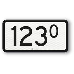 Onderbord,RS226a,1-4 tekens,US20,DOR