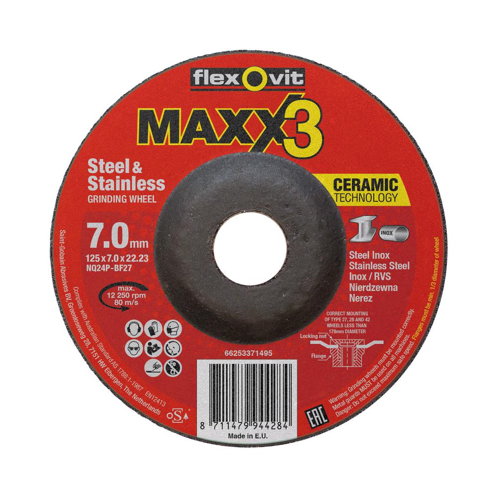 Afbraamschijf 125x7,0x22,23 MAXX3