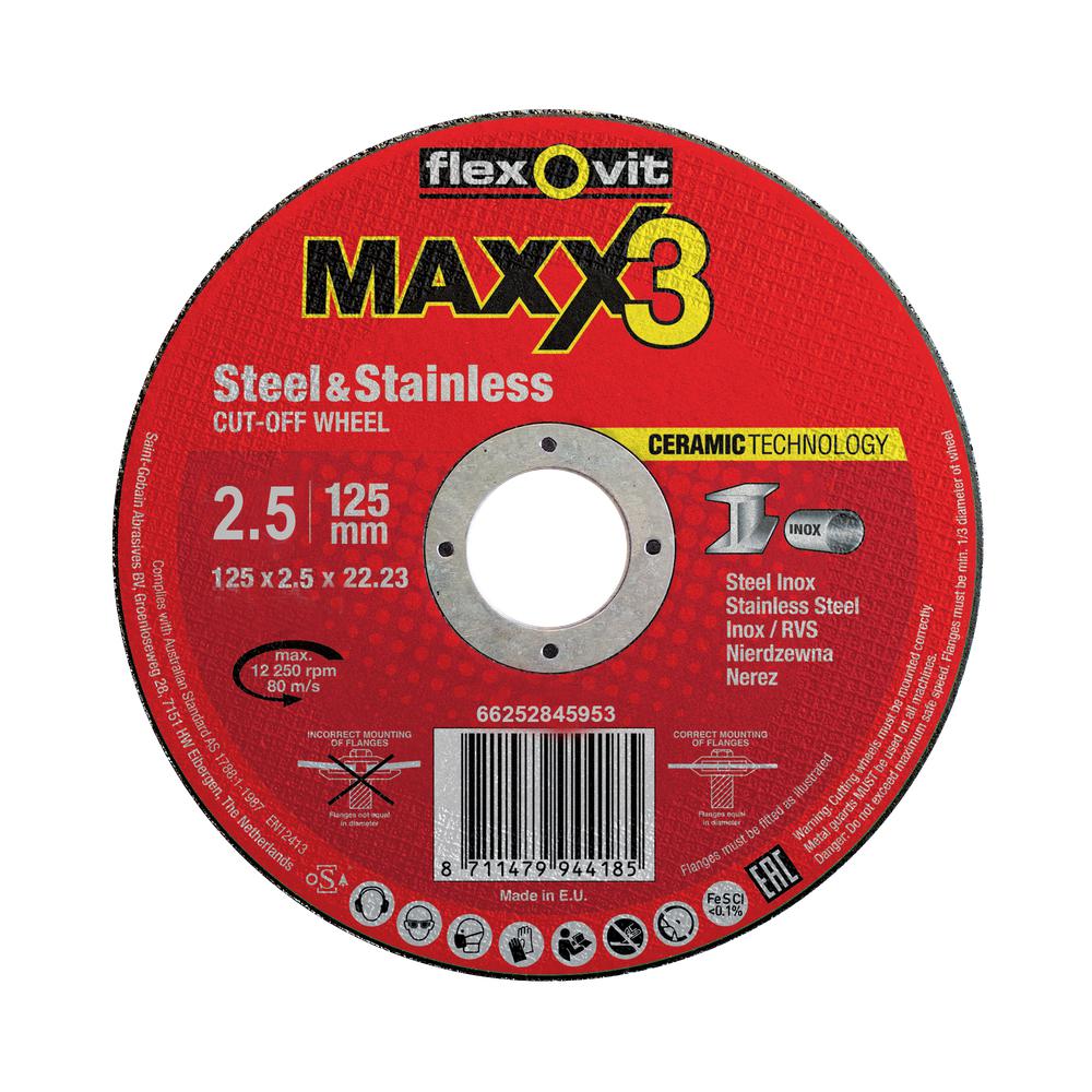 Doorslijpschijf 125x2,5x22,23 MAXX3