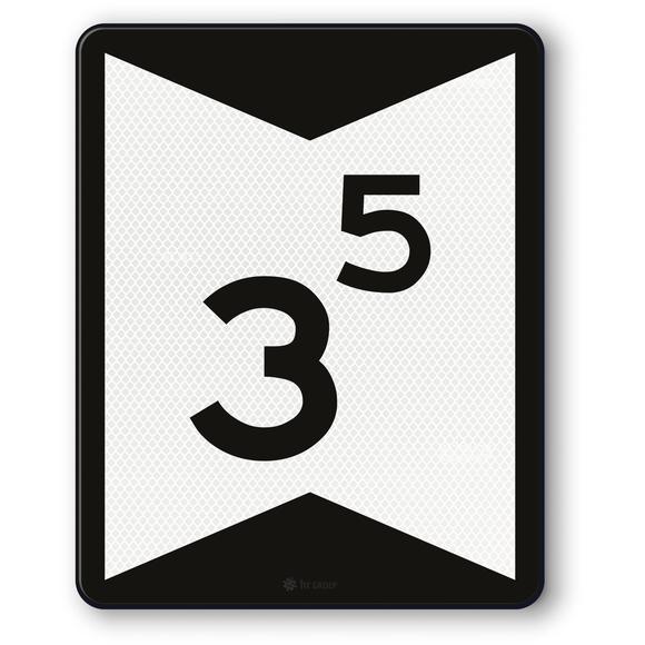 Adviessnelheidsbord 3,5,RS282,US20,DOR