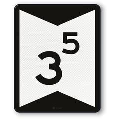 Adviessnelheidsbord 3,5,RS282,US20,DOR