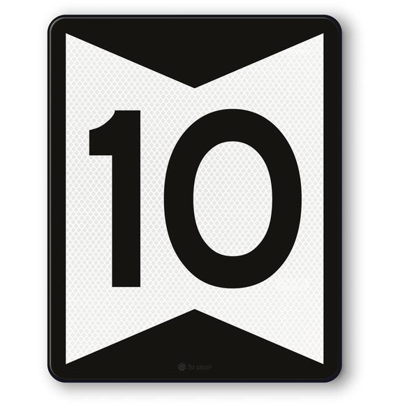 Adviessnelheidsbord 10,RS282,US20,DOR