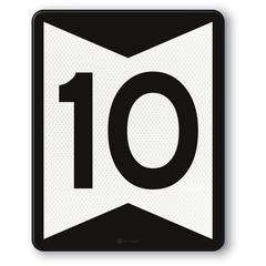 Adviessnelheidsbord 10,RS282,US20,DOR