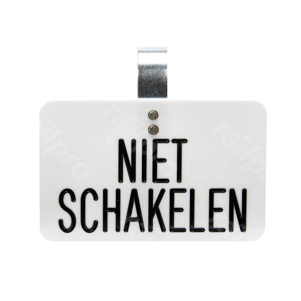 Bord,'NIET SCHAKELEN',kunstst.,148x98mm