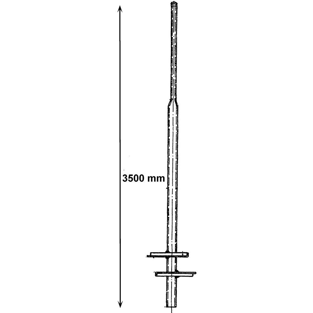 Paal,v seinbord,76/48x3500mm