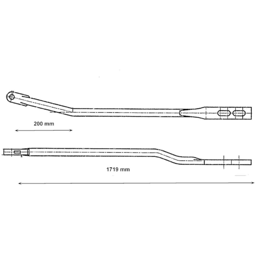 Controlestang,nr.4800,1719mm