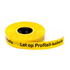 Tape,'Let op ProRail kabels',40mmx250m