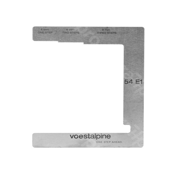 Spoorstaaf-slijtage-indicator 54E1,4/6/9