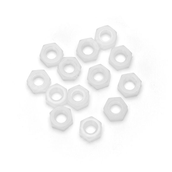 Zeskantmoer,nylon,M6,DIN934