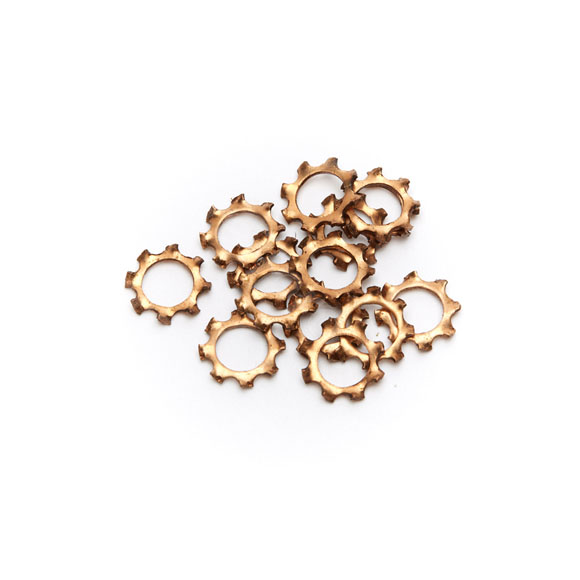 Tandveerring,brons,M6,DIN6798A