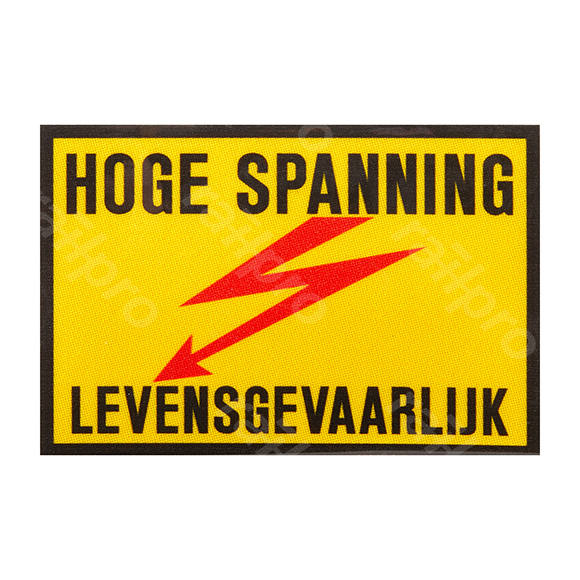 Sticker,hoge spanning