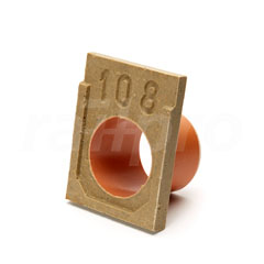 Eindplaat,m uitloop,PVC,D=110mm