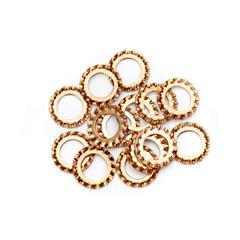 Tandveerring,brons,M10,DIN6798A