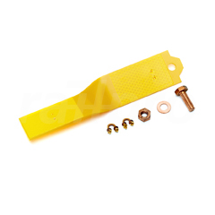 Waarschuwingsbord,open spaninr.,250x50mm