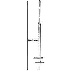 Paal,v seinbord,76/48x3500mm